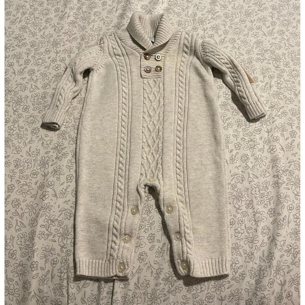 Edgehill Collection Sweater Knit Romper - Newborn Baby Outfit
